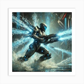 Cascade Guardian Riptide Assault Scifi Art Print