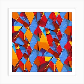 Abstract Geometric Pattern 2 Art Print