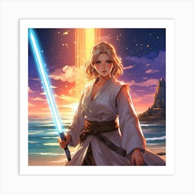 Star Wars Rey Art Print