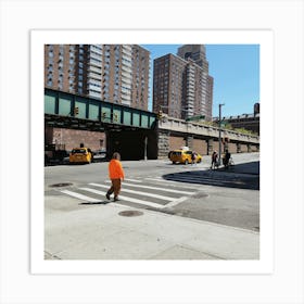 Street Scene In New York City Art Print