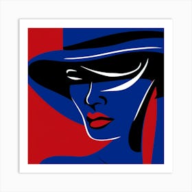 Lady In A Hat Art Print