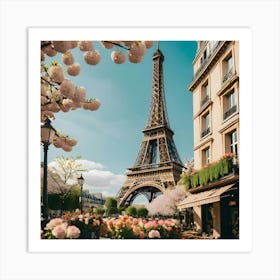 Paris Eiffel Tower 1 Art Print