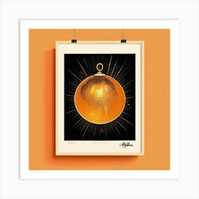 Orange Ball 1 Art Print