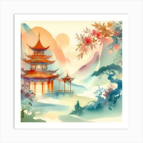 Chinese Pagoda 23 Art Print