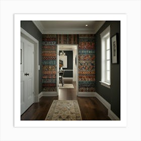 Hallway Wallpaper Art Print