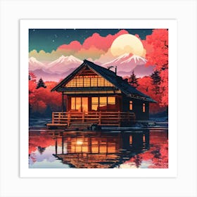 House On The Lake Art Print