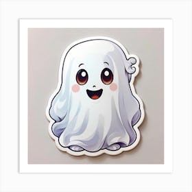 Ghost Sticker Art Print