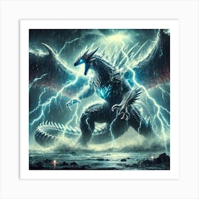 Storm Kaiju Art Print