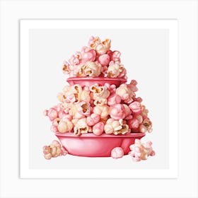 Pink Popcorn 14 Art Print