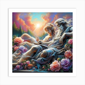 Love And Roses Art Print