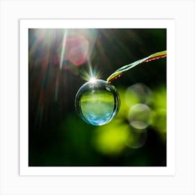 Water Drop Art Print