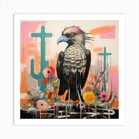 Crow and Crosses Art Print