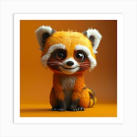 Red Panda 3 Art Print