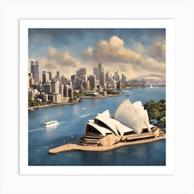 Stunning View Of The Sydney Opera House Art Print