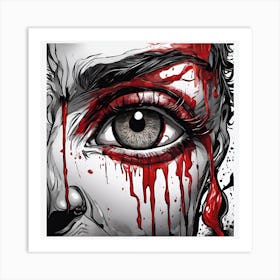 Bloody Eye Art Print