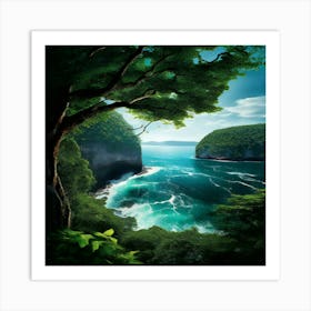 Cliffs Of Bali Art Print