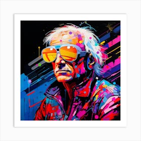 'The Man In The Glasses' Art Print