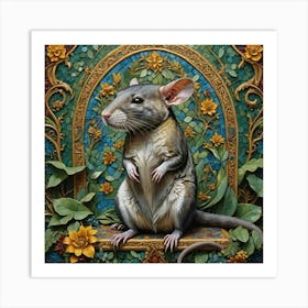 A Gambian-Pouched Rat Art Print