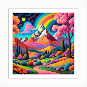 Rainbow In The Sky 4 Art Print