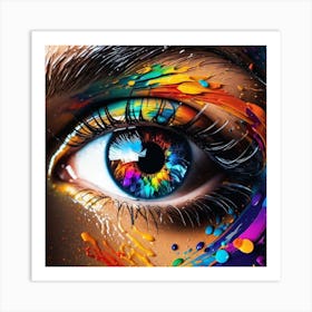 Colorful Eye 13 Art Print