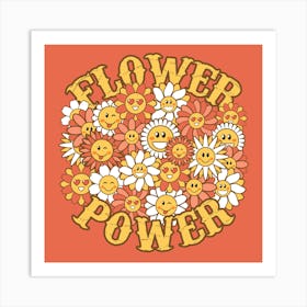 Flower Power Smile Art Print