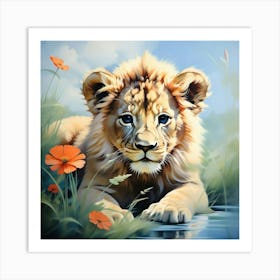 Lion 4 Art Print