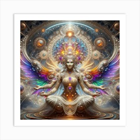 Psychedelic Goddess 1 Art Print