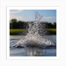 Splashing Water 1 Art Print