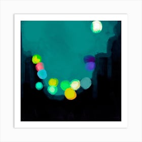 City Lights At Night Art Print