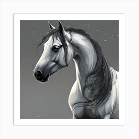 White Horse 1 Art Print