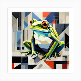 Abstract modernist Frog Art Print