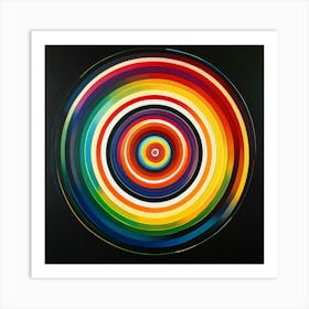 Rainbow Circle Art Art Print