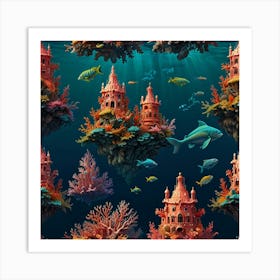 Underwater Seascape Art Print