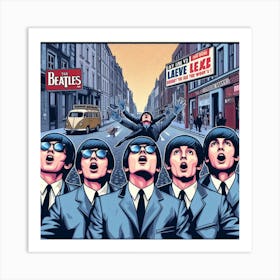 Beatles Story, pop art Art Print