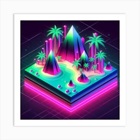 80'S Pixel Art Art Print