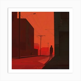 Sunset In The City 2 Art Print