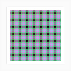 Plaid Fabric 158 Art Print