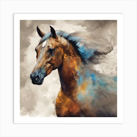 Horse Painting Art Print