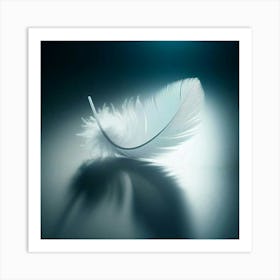 White Feather Art Print