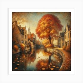 Autumn In Belgium Art Print