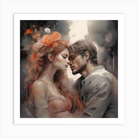 Lovers Art Print