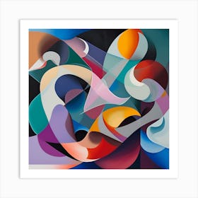 Abstract Shapes Art Print  Art Print