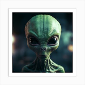 Alien Head 9 Art Print