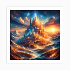 City In The Sky Art Print