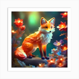 Magical Fox Art Print