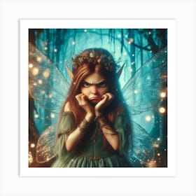 Grumpy Fairy Art Print