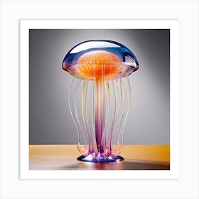 Glass Jelly fish Art Print