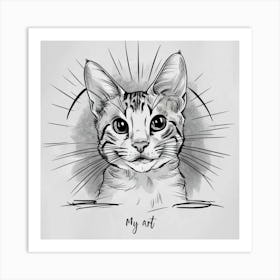 My Cat Art Print