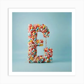 Balloon Letter E 5 Art Print