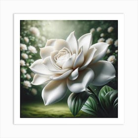 White Magnolia Art Print